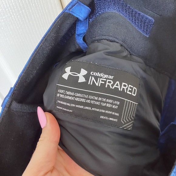 Under Armour Size M Skii Snowboard Pants Blue Tie Dye Coldgear Infrared - Picture 3 of 8